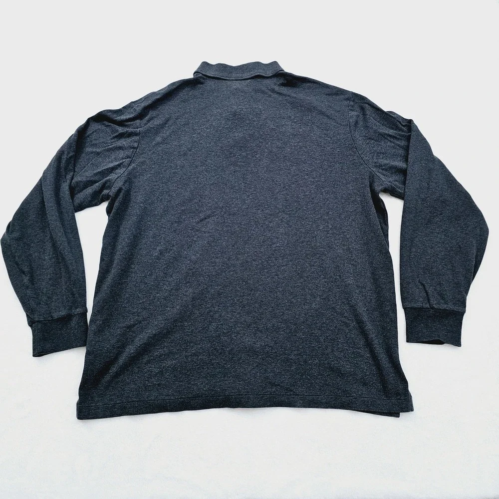 Polo Ralph Lauren Polo Shirt Mens XLGrey Long Sleeve Classic Fit Pony Preppy Ivy